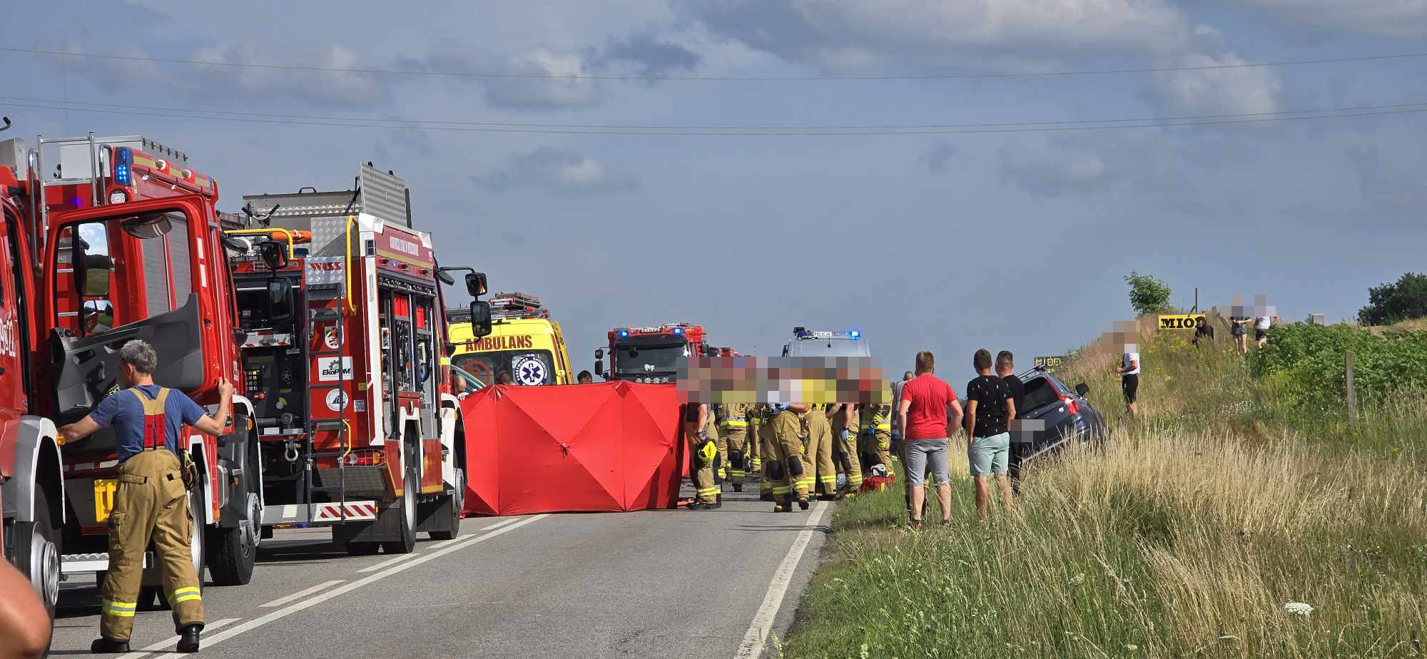 Śmiertelny wypadek na DK-11 nieopodal Wierzchowa