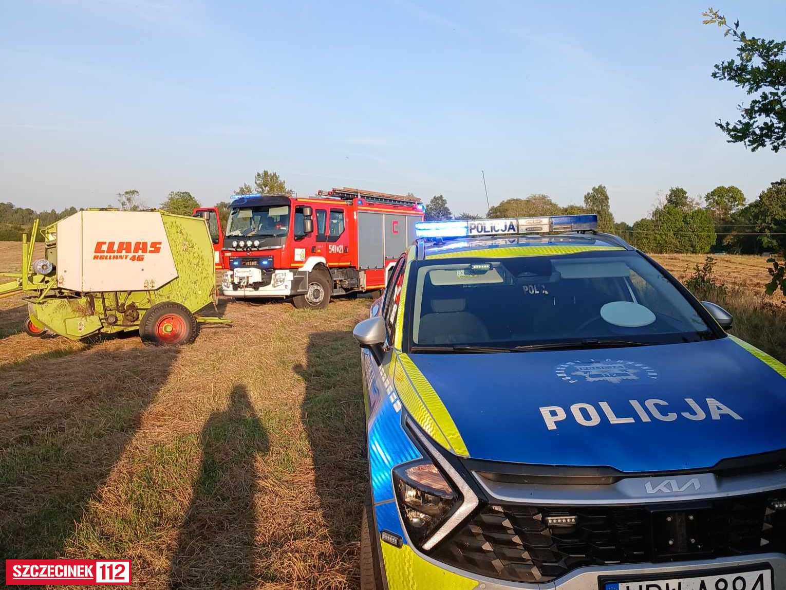 Tragedia na polu w gminie Szczecinek – nie żyje mężczyzna