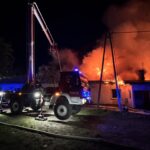 Ogromny pożar budynków mieszkalnych w Człuchowie