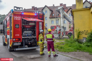 [GALERIA] Pożar sklepu na Zielonej w Szczecinku