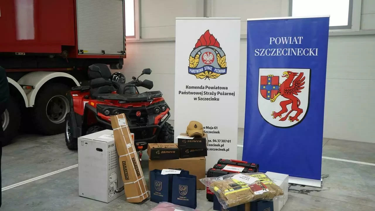 Powiat szczecinecki inwestuje w bezpieczeństwo – nowy sprzęt dla strażaków