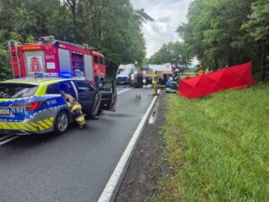 Śmiertelny wypadek na DK 25 w pobliżu Stołczna