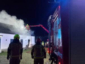Pożar garażu i poddasza w gminie Czaplinek