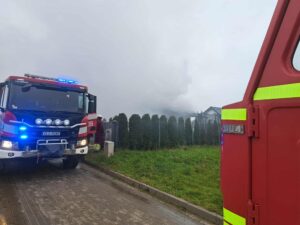 Pożar budynku mieszkalnego w gminie Świeszyno