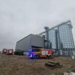 Pożar suszarni zboża na terenie gminy Debrzno