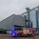 Pożar suszarni zboża na terenie gminy Debrzno