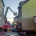 Pożar poddasza budynku mieszkalnego w Gryficach