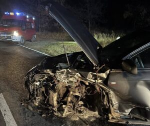 Wypadek drogowy na DW 122 w powiecie gryfińskim