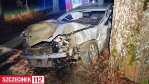 Poważny wypadek przy wjeździe do Storkowa w gminie Grzmiąca