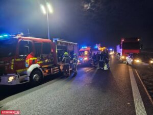 Wypadek na trasie S6 w kierunku Kołobrzegu – jedna osoba trafiła do szpitala
