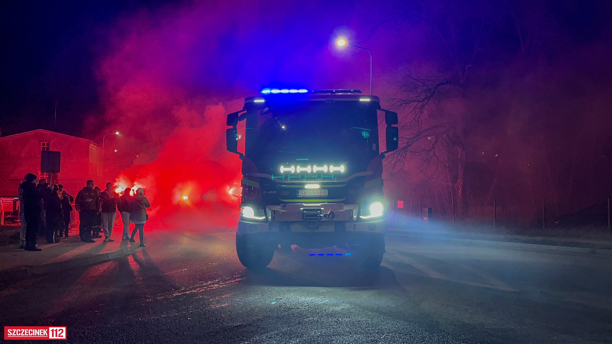 Powitanie nowego wozu strażackiego w OSP Bobolice