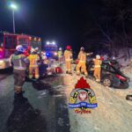 Czołowe zderzenie na DW 112 pod Płotami – pięć osób poszkodowanych