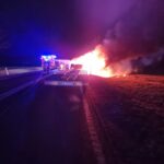 Pożar samochodu osobowego na DK-22