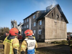 Pożar budynku mieszkalnego w Drzonowie