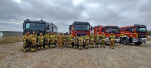 Ćwiczenia dla strażaków z powiatu człuchowskiego