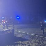 Pożar sauny w Łącznie