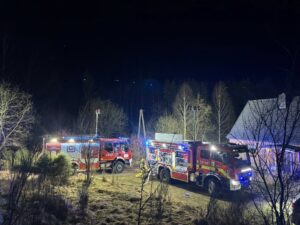 Pożar budynków gospodarczych w miejscowości Przeradz