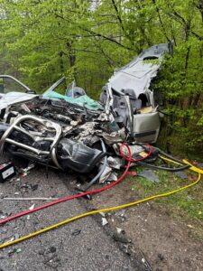Groźny wypadek na DW171