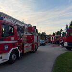 Groźny pożar budynku przy ul. Łąkowej w Złocieńcu